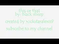 black sheep the choice is yours lyrics