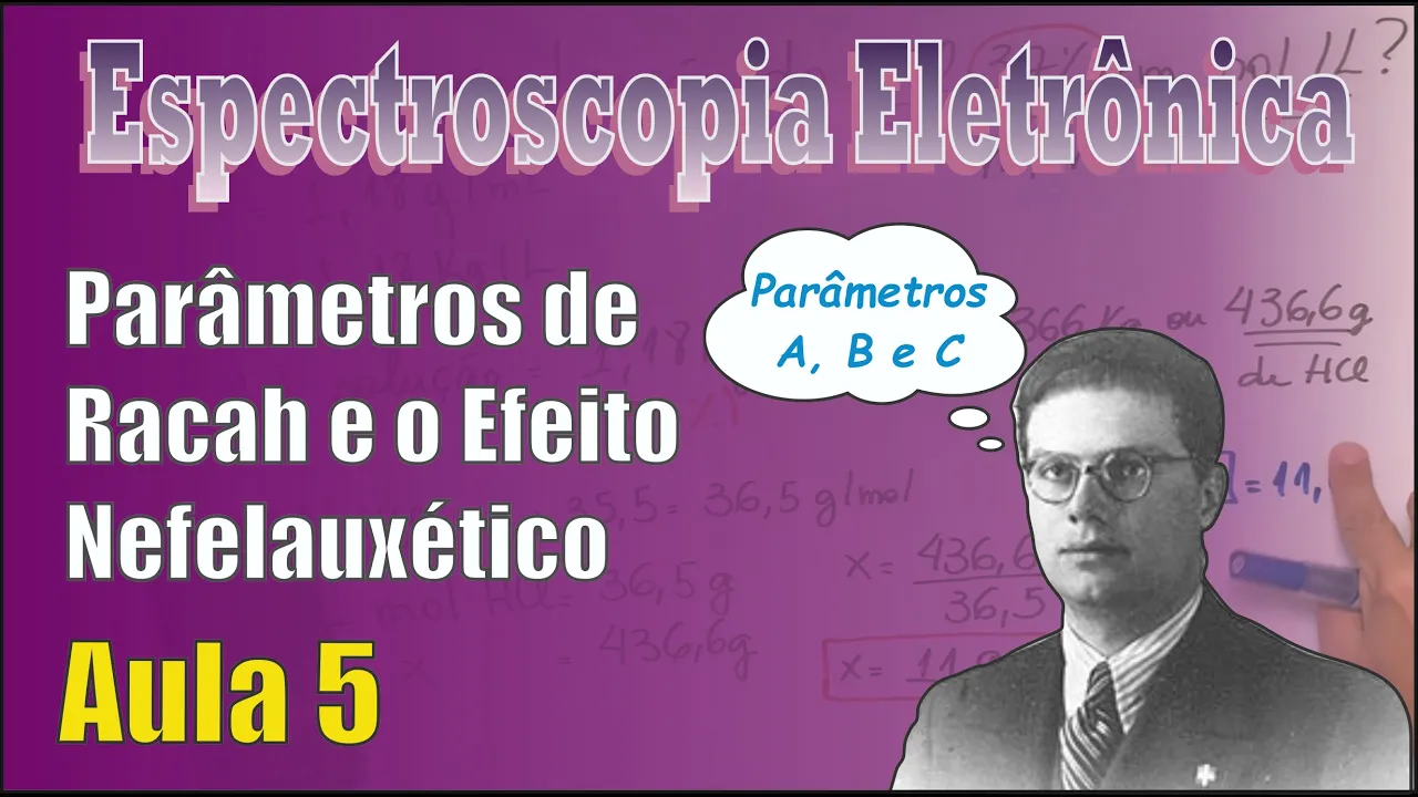 Espectroscopia Eletrônica Aula 5: Parâmetros de Racah, Efeito Nefelauxético e Equação de Jorgensen