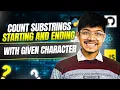3084 Count Substrings Starting and Ending with Given Character Math Sum of n Natural Numbers