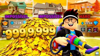 COMPLETANDO AS 3 FASES DO JOGO! 🍂 Clean all the leaves! - ROBLOX