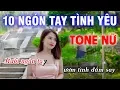 Mười Ngón Tay TÌnh yêu Karaoke Nhạc Sống Cha Cha Cha Tone Nữ | Hoàng Dũng Karaoke