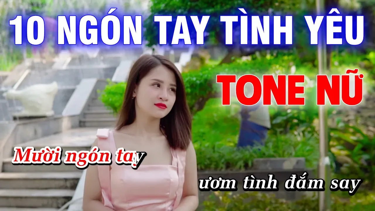Mười Ngón Tay TÌnh yêu Karaoke Nhạc Sống Cha Cha Cha Tone Nữ | Hoàng Dũng Karaoke
