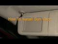 DIY How To Install Toyota Sun Visor