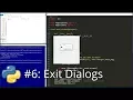 Python GUI Development - Exit Dialogs