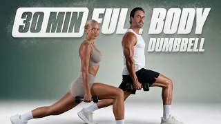 30 Min FULL BODY Dumbbell Strength Workout at Home - Build Muscle