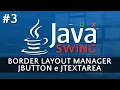 Border Layout JTextArea e JButton - Tutorial Java Swing