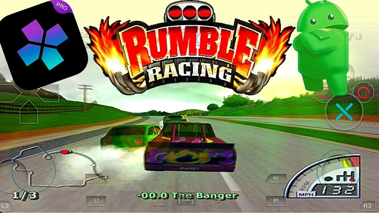 Play Rumble Racing PS2 Emulator - Damon PS2 PRO - Rumble Racing Android Gameplay 2021