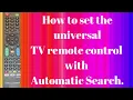 How to set the universal TV remote control RM-014S with Automatic Search