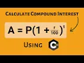 Compound Interest Calculator Using C Source Code