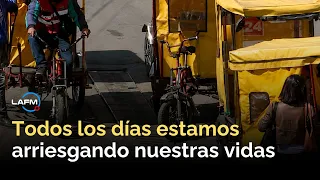 "Estamos arriesgando la vida": el drama de los usuarios de bicitaxis en Bogotá