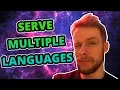How to serve an html page with content in multiple languages internationalization and localization