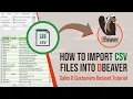 How to Import CSV Files into DBeaver Sales Customers Dataset Tutorial