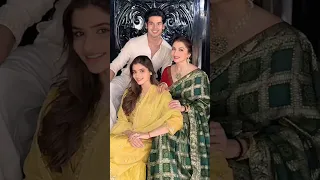 Bhagyashree With Husband Himalaya Dasani Cute Daughter Avantika Dasani Son Abhimanyu 
