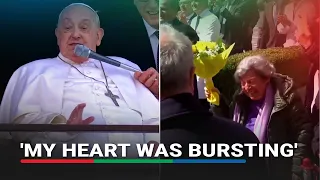 'Lady with yellow flowers' describes emotional reunion with Pope Francis | ABS-CBN News