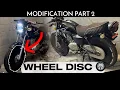How to make wheel disc aero disc wheel cover bike rim cover Suzuki gs150 modification part 2