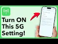Turn On This One Setting To Make Your iPhone 5G Fully Compatible
