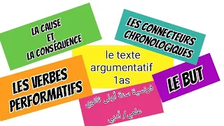 فرنسية سنة أولى ثانوي ملخص دروس Le Texte Argumentatif 1as 