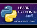 1 Python Tutorial Introduction to Python Starting with Python Nepal