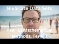 Bivariate Data Year 10 Mathematical Methods Term 3