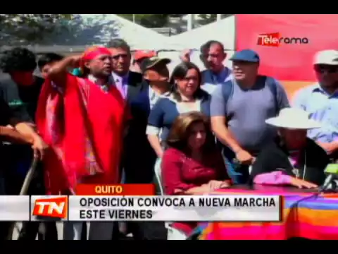 Oposición convoca a nueva marcha este viernes