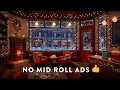 Download Lagu A Christmas Cafe Ambience with Christmas Jazz Music \u0026 Crackling Fire