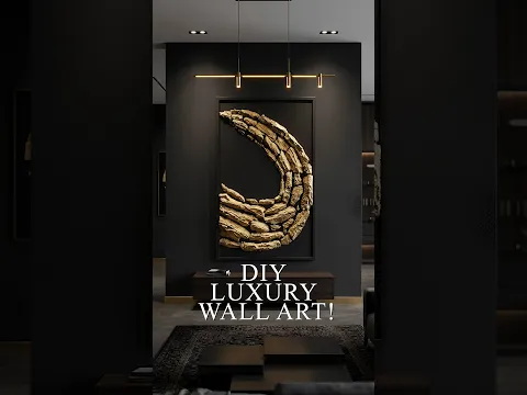 Turning Tree Bark into $1,000 Luxury Wall Art! 🪵✨