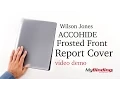 Wilson Jones ACCOHIDE Frosted Front Report Cover