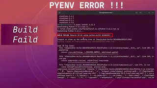 How to Resolve Pyenv Build Failed Error in Ubuntu or WSL When Installing Python Using Pyenv