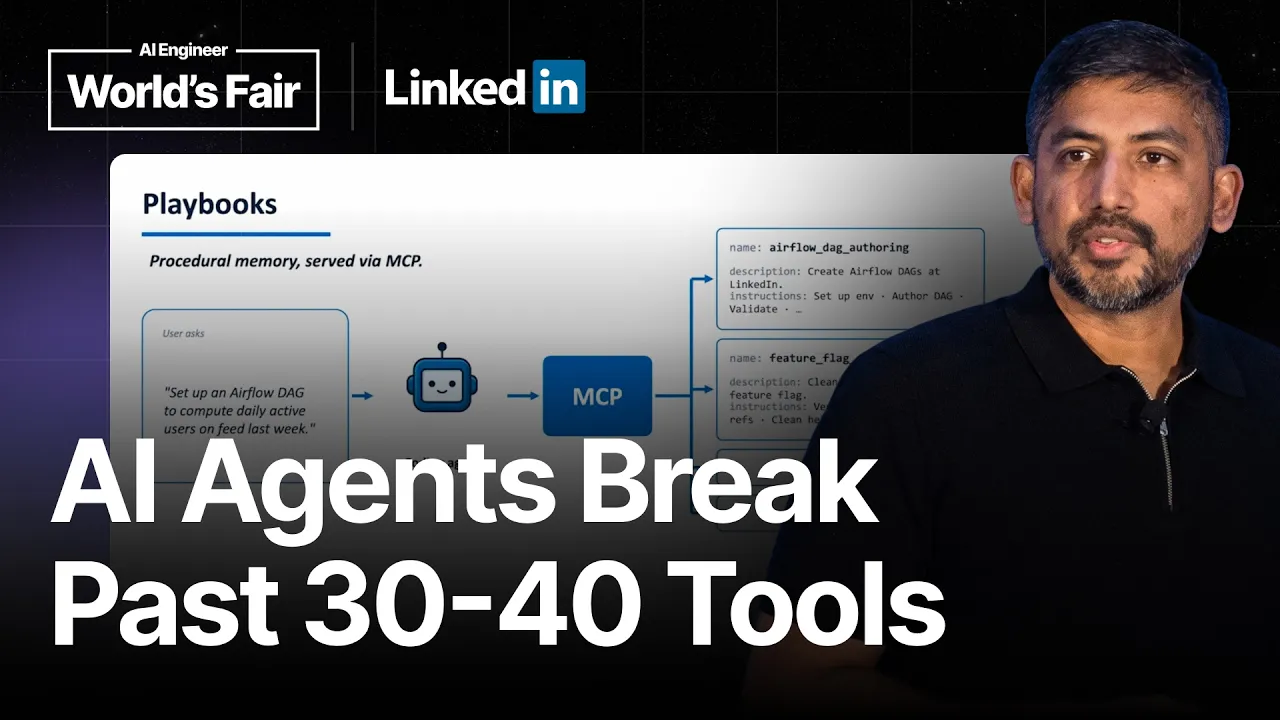 500 Skills, Zero Fine-Tuning: LinkedIn's Playbook for AI Agents — Ajay Prakash, LinkedIn: video thumbnail