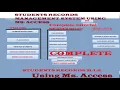 Student Records Management System MS Access FULL Tutorial 2026