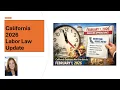 Payroll Accounting 2026 California Labor Law Changes