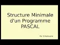 Structure Minimale d un Programme PASCAL Avec BPW et FP