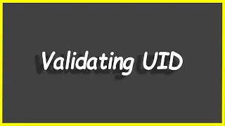 Python Programs Validating UID