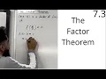 Edexcel AS Level Maths 7 3 The Factor Theorem
