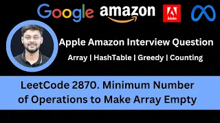 Solving LeetCode 2870 Minimum Number of Operations to Make Array Empty HashTable Greedy Apple