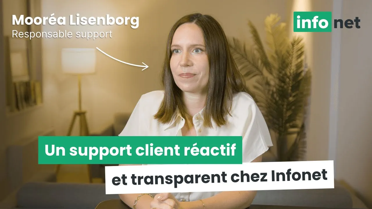 Mooréa Lisenborg, Responsable support : Un support client réactif et transparent chez Infonet