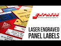 Laser Engraved Electrical Panel Labels