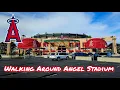 Walking Around Angel Stadium In Anaheim California - Home Of The Los Angeles Angels
