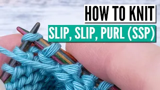 How to knit ssp - slip slip purl