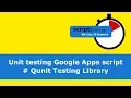 Unit testing Google Apps script Qunit Testing Library