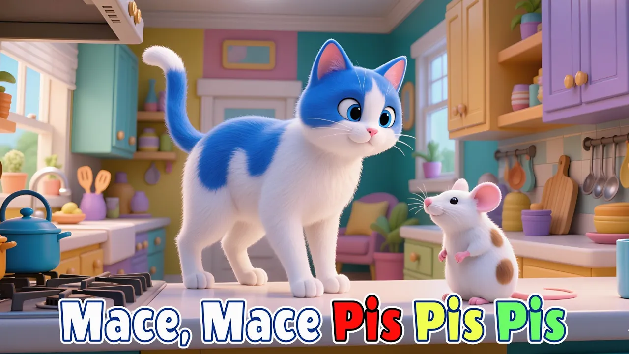 🐾 Mace Mace Pis Pis Pis 🎵 | Këngë për Fëmijë nga “Çamarrokët” 😻: video thumbnail