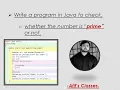 Prime number program in Java using Blue-J Hindi