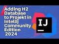 Adding a H2 Database to your Projekt using Intellij Community Edition 2024