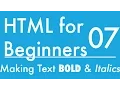 Basics of HTML - Tutorial 7