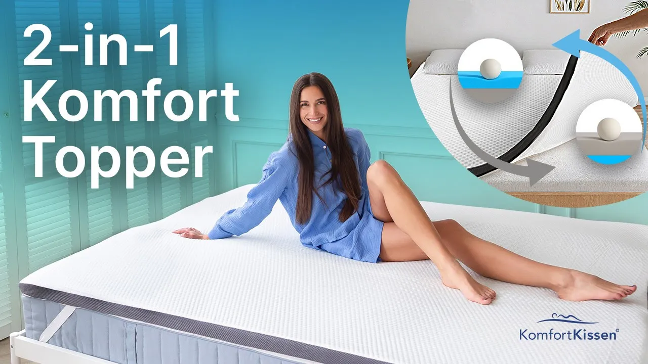 KomfortKissen — KomfortKissen — 2-in-1 Mattress Topper (YouTube video ad)