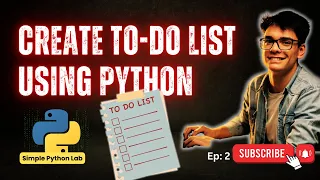 Python To-Do List App for Beginners Full Project with Step-by-Step Explanation Learning Python