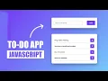 Build a To-Do List App with JavaScript Step-by-Step Beginner Project
