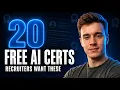 20 Free AI Certifications Recruiters Actually Look For in 2026