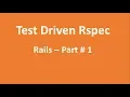 TDD Rspec Beginner - Rails