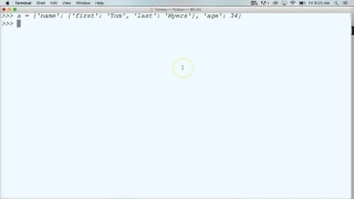 104 Nesting A Python Dictionary YouTube